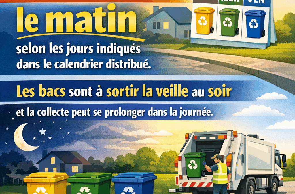 Adaptation des horaires de collecte du tri sélectif
