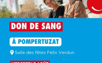 Don du sang le mardi 5 août 2026